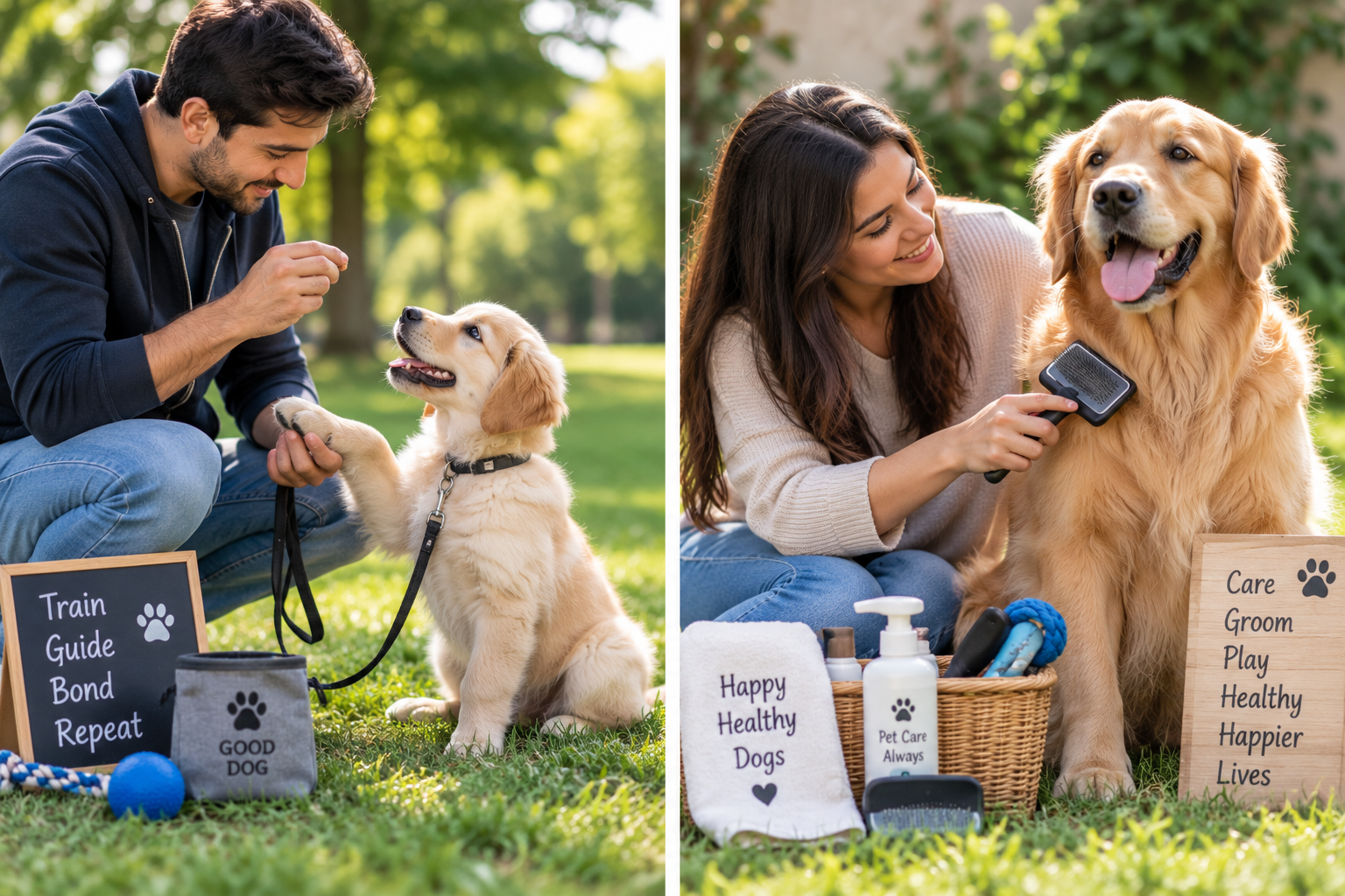 Dog grooming and everyday care