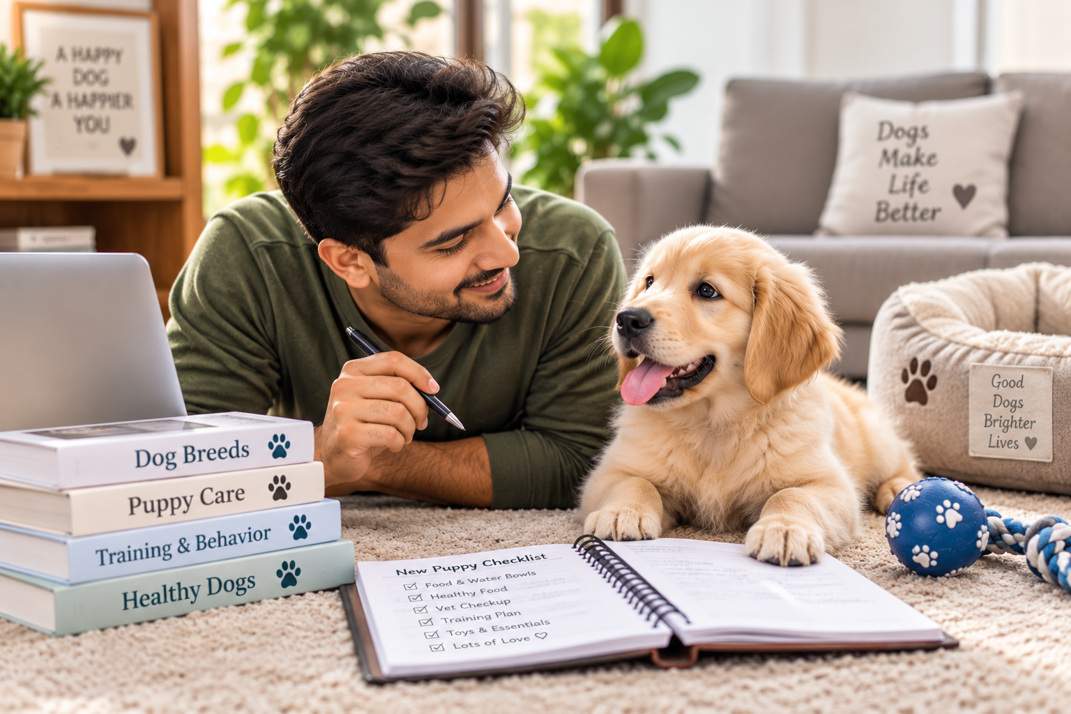 Preparing and researching before choosing a puppy